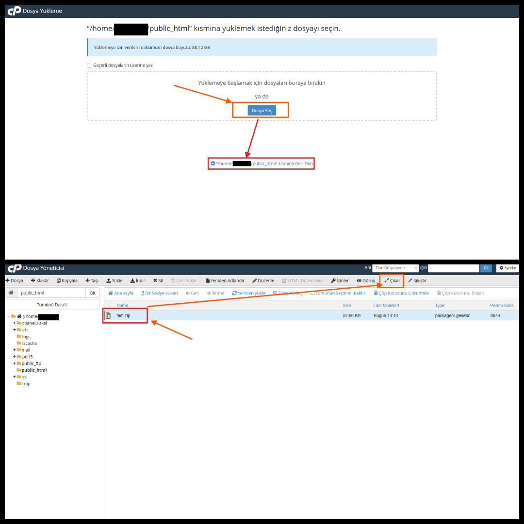 Dosya Yükleme İşlemi